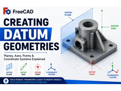 Creating Datum Geometries in FreeCAD: Planes, Axes, Points & Coordinate Systems